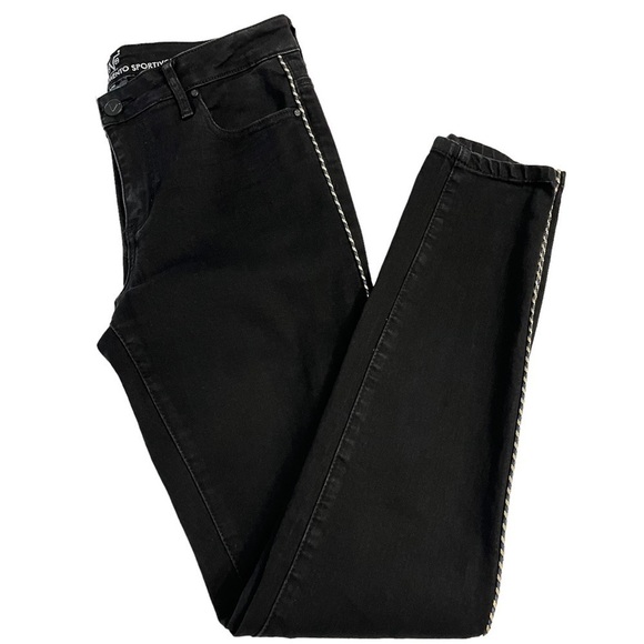Versace Denim - VERSACE V 1969 Mid-Rise Black Skinny Denim Jeans Size 28 or 6